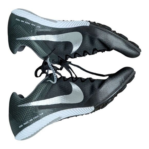 Nike Mens Zoom Rival Sprinter Track Spikes Black Silver DC8753-001 Size 8 Runner - Picture 3 of 10